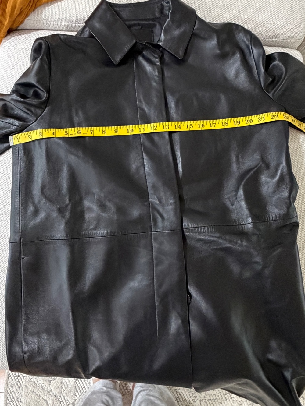 NWT Calvin Klein Studio Lamb Leather Car Coat - Picture 7 of 10